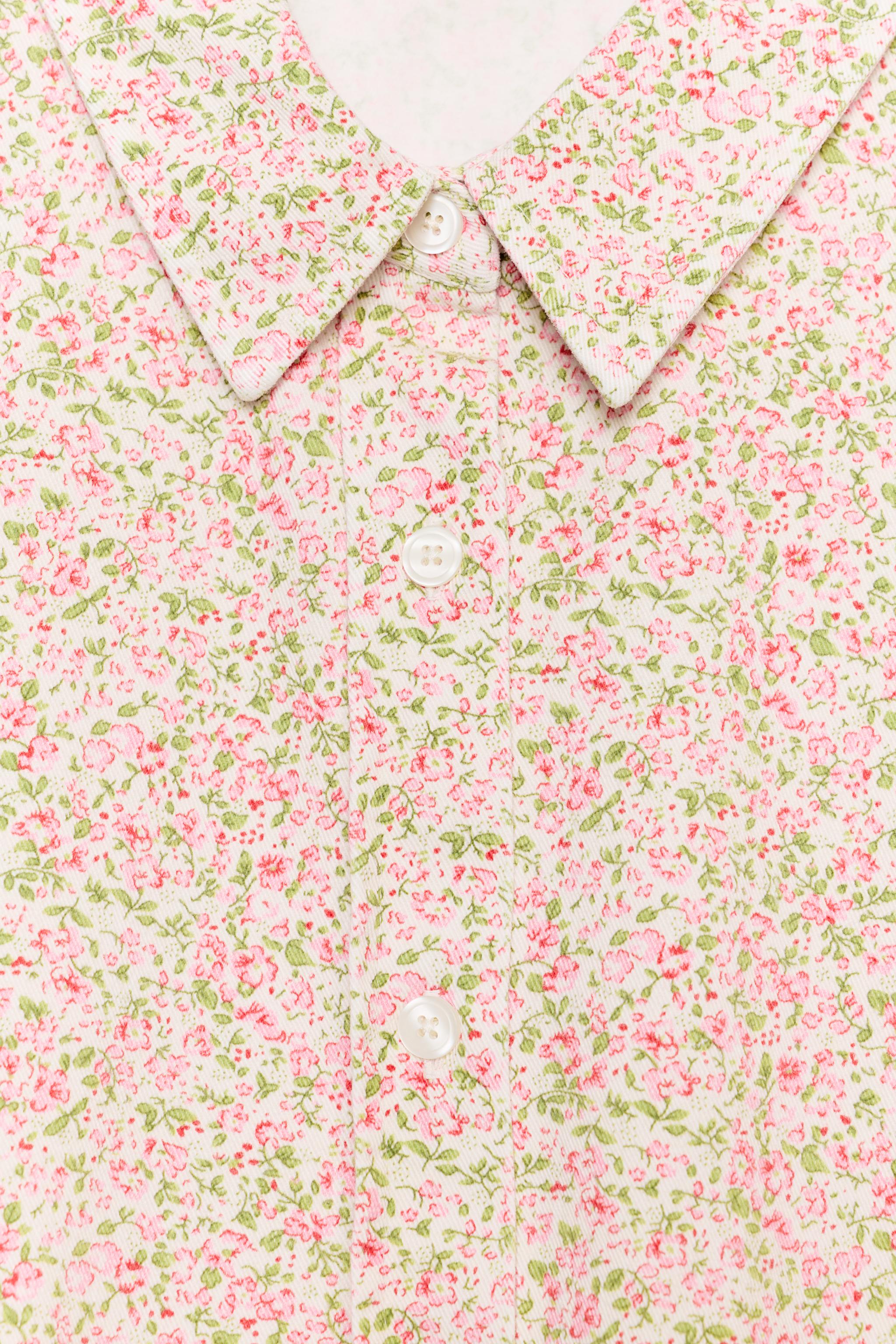 SHORT SLEEVE FLORAL SHIRT